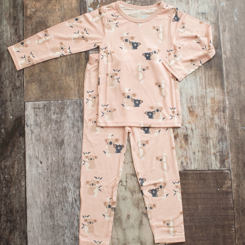 NWT Toddler Long Sleeve 2-pc Pajama Set Pink Koala